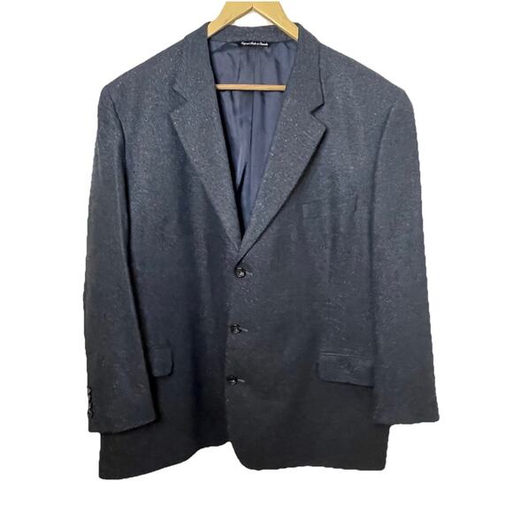 Jack Victor Collection Blue Wool Blend Blazer Vitalewood Sport Coat Men Sz 50R